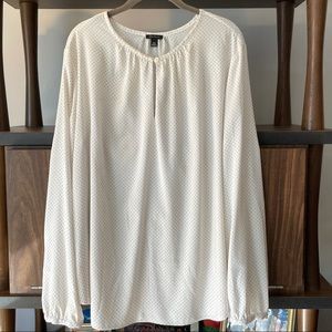 Ann Taylor Polka Dot Blouse